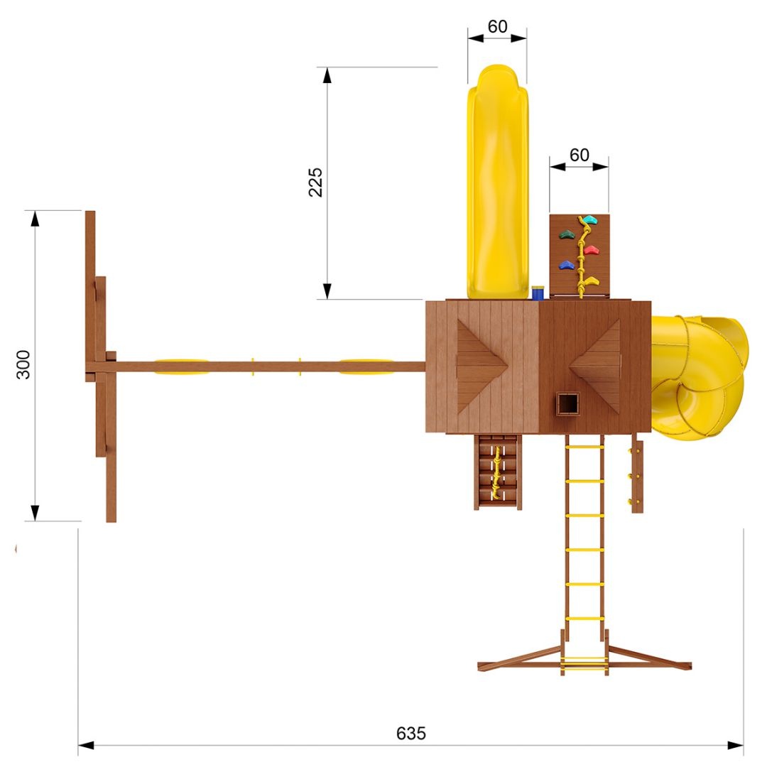 Детский игровой комплекс New Sunrise Форт-4